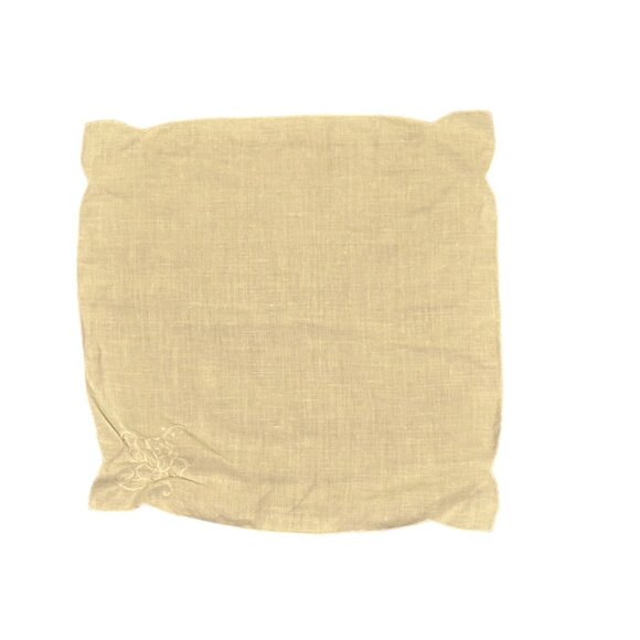 Napkin white embroidered ROSE place setting unlabeled traditional - Picture 2 of 4